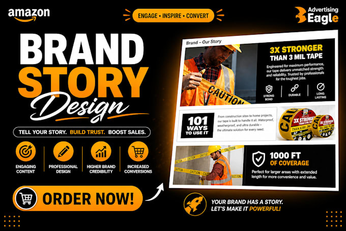 Design a stunning amazon brand story and amazon a plus content by ...