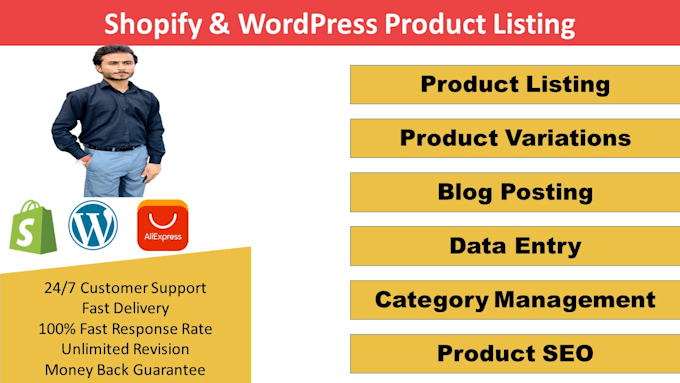 do perfect wordpress data entry and woo commerce listing