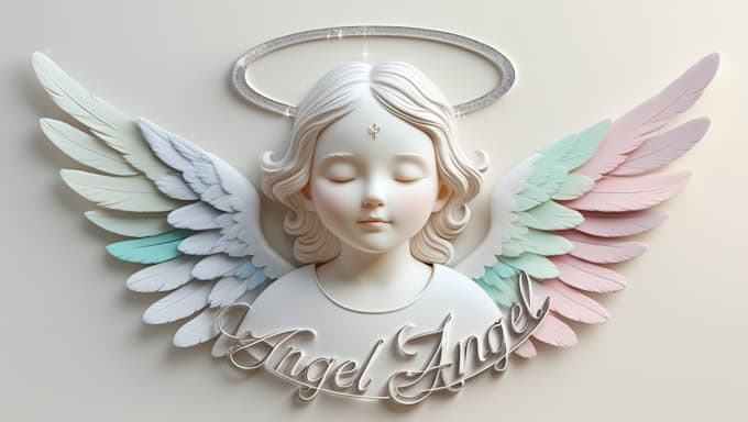 do custom angel logo design