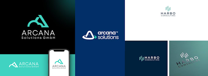 design tech technology crypto security and app icon logo