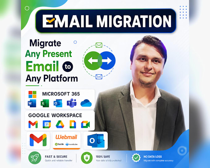 migrate email to google workspace, microsoft 365 or zoho