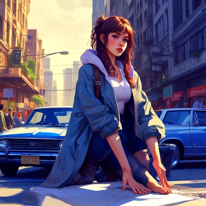 make an manga style fanart original character design