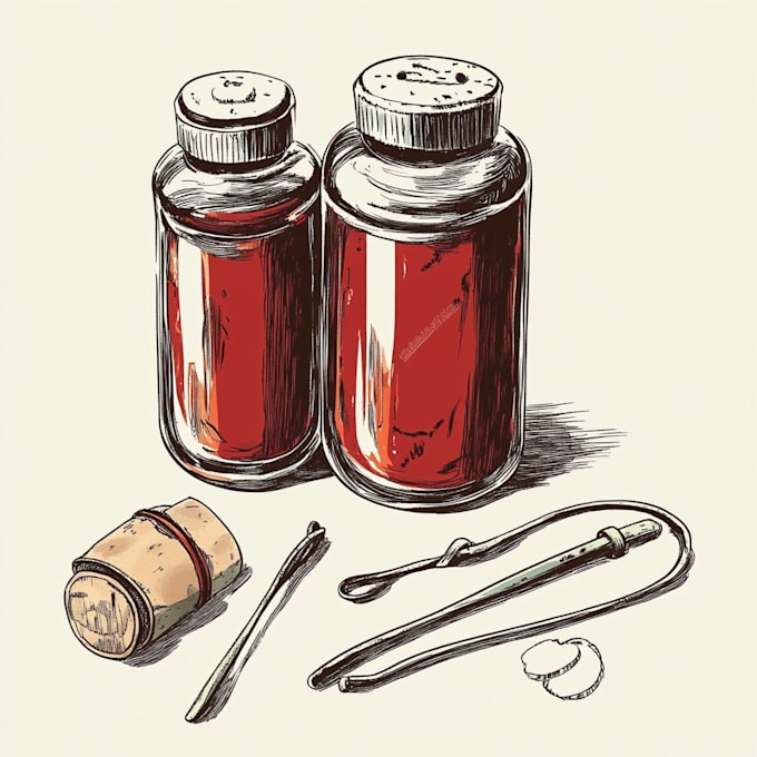 draw technical drawing vector line art illustration
