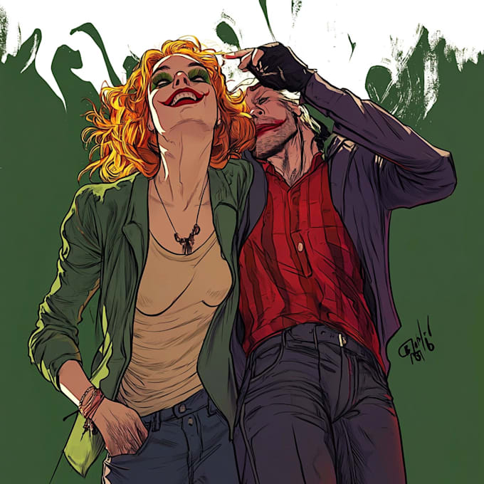 do comic book illustration for your comic or webtoon