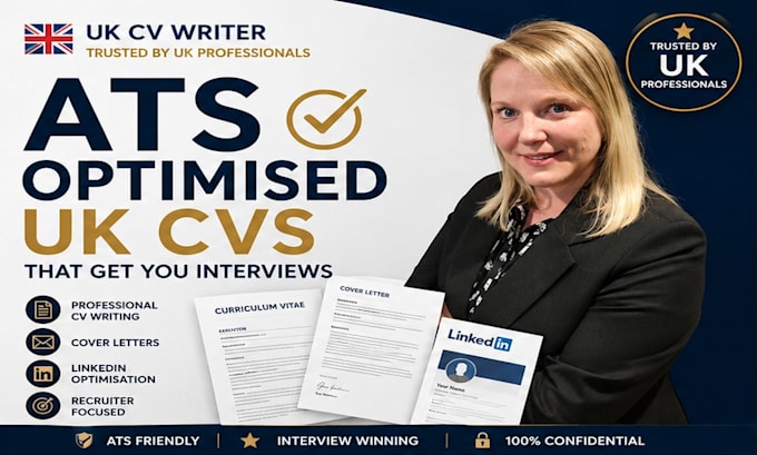 write an ats optimised UK CV and linkedin profile