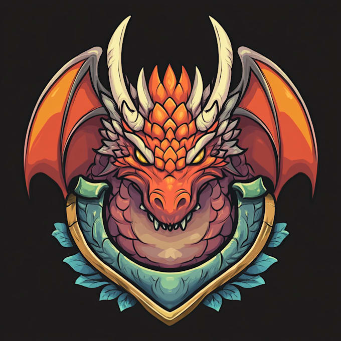 do original medieval, fantasy, rpg, mmorpg game logo title