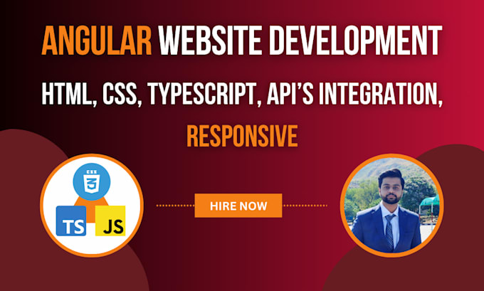 build angular frontend web app, responsive, API integration