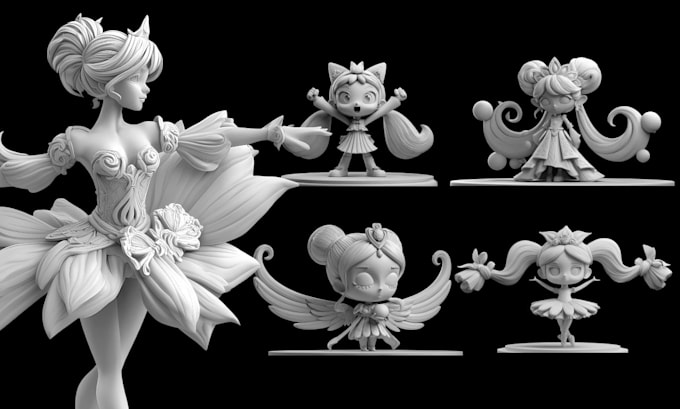 sculpt high quality fantasy and anime 3d models for 3d printing
