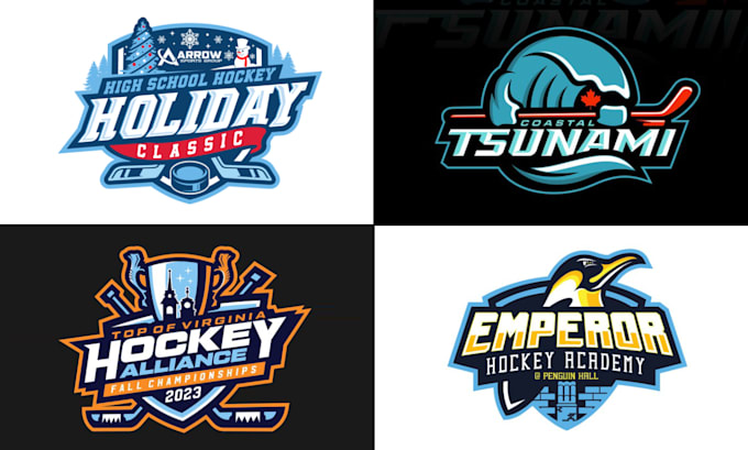 do hockey team jersey or sports club logo design
