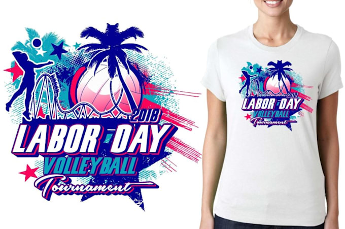 do amazing labor day logo design in one day