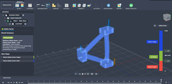 fusion360 mechanical analysis report