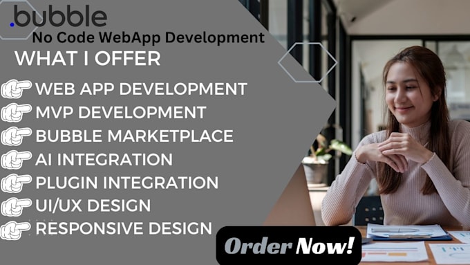 develop bubble mvp saas app adalo marketplace website chatgpt ai api,flutterflow