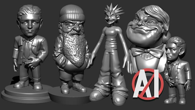 sculpt print ready 3d miniatures and busts for printing
