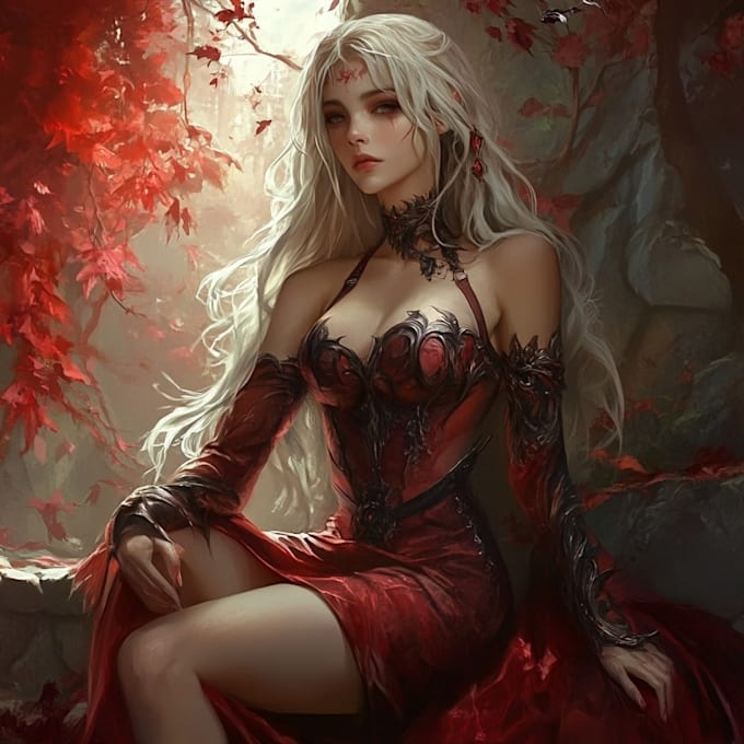 create a unique fantasy character art