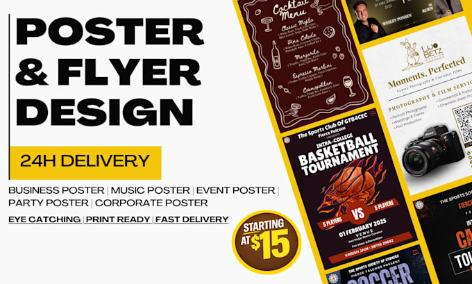 design high quality poster with fast delivery