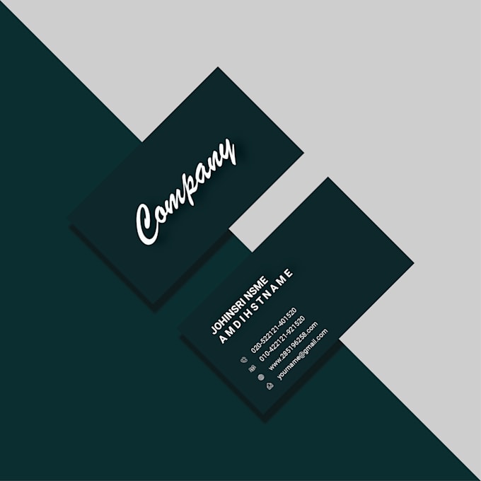 create premium business card design with a touch of elegance