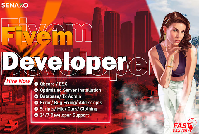 be your fivem developer and fix qbcore or esx server