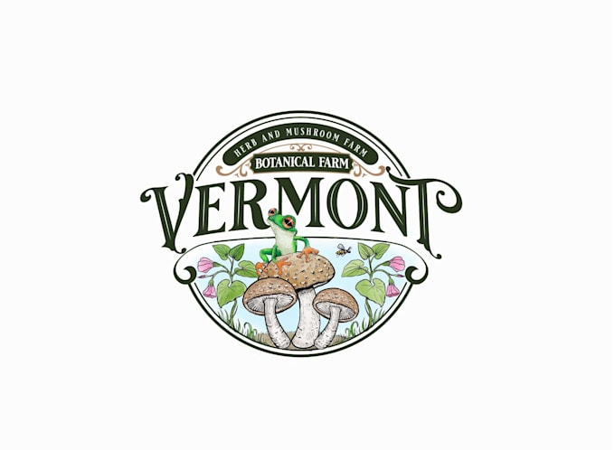 design vermont botanical farm logo