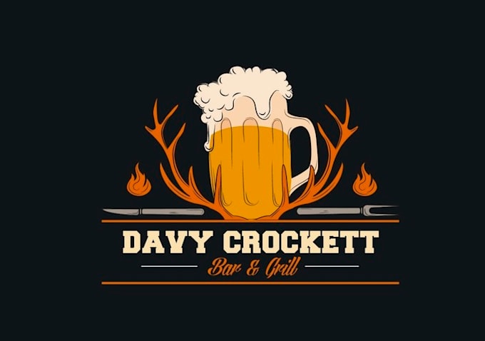 design spotless reputed new bar and grill logo
