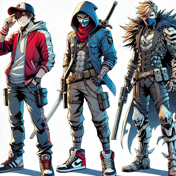 draw comic and manga character design