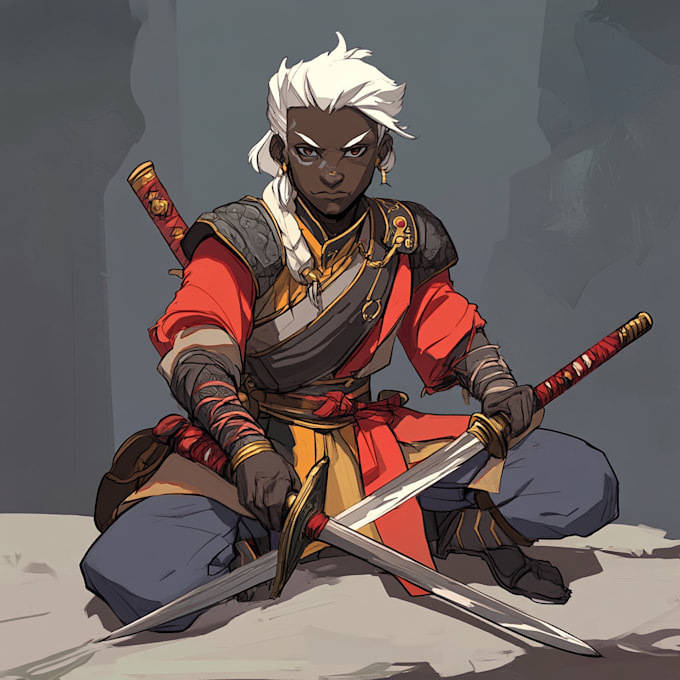 draw d and d character according to your requirement