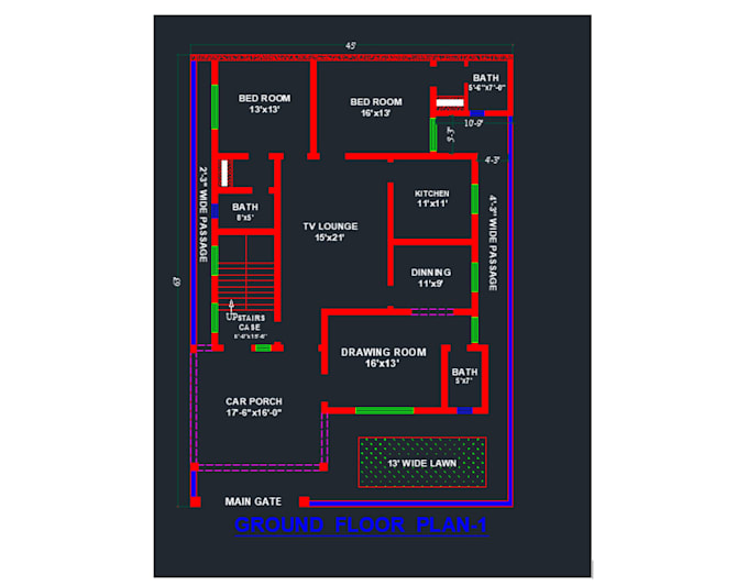 design superb 2d architectural plans