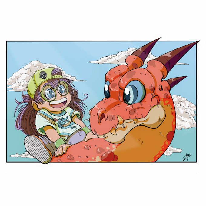 portrait you or your friends in a cartoon or manga style