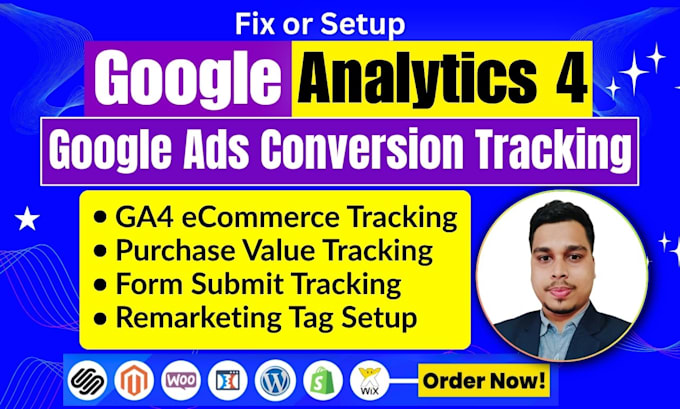 setup google analytics 4, ga4 conversion tracking, ga4 ecommerce tracking by GTM