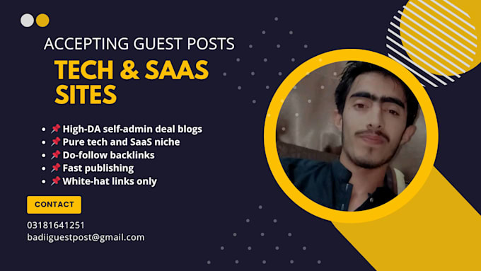 do tech and saas guest posting with high da backlinks