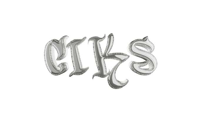 design 3d chrome typography and animation for your brand