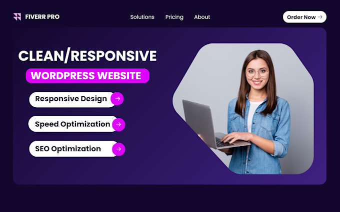 Design or redesign clean and responsive wordpress website by Its_anum ...