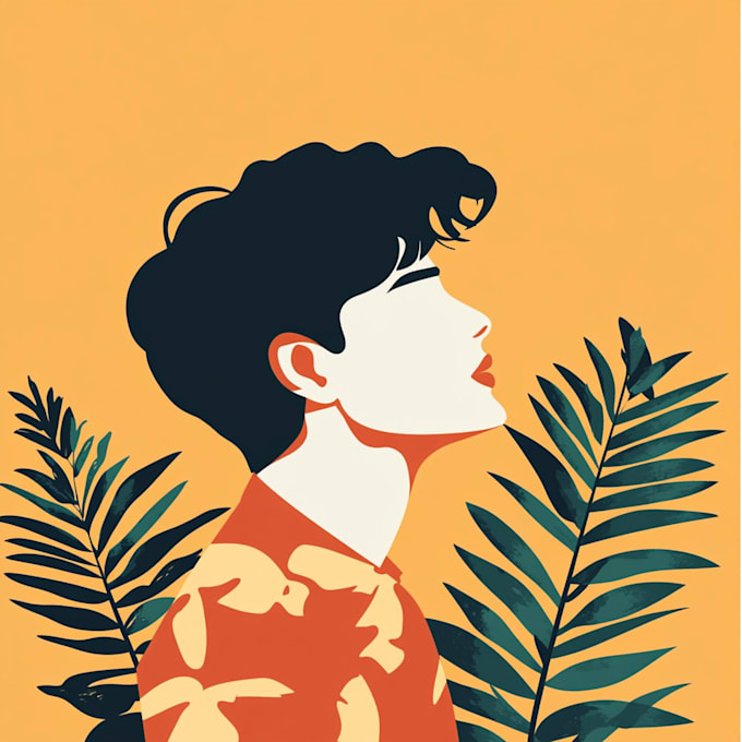 draw vectorised, modern, flat illustrations