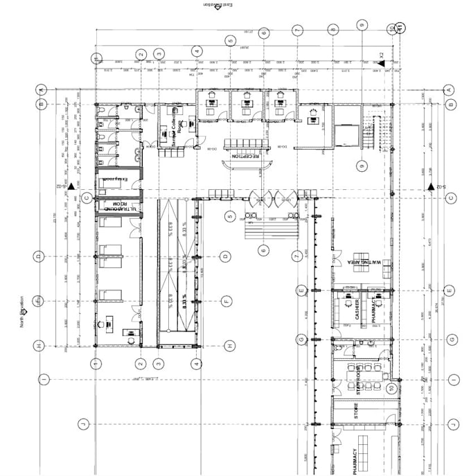 do architectural 2d floor plan, elevation, site plan, city permit in autocad