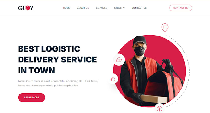 design a towing service, moving service, logistics, courier and dispatch website