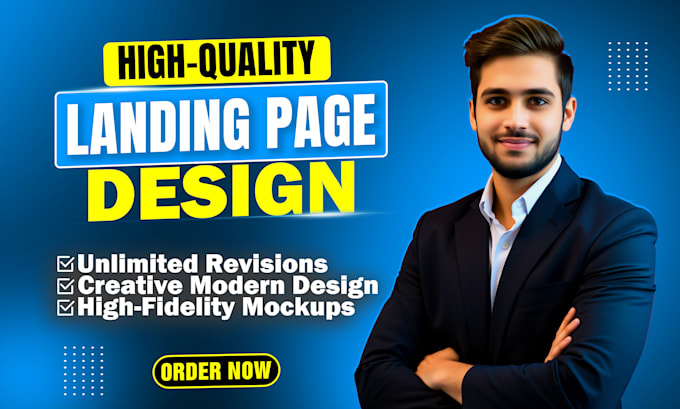 design responsive html high converting landing page, html squeeze page design