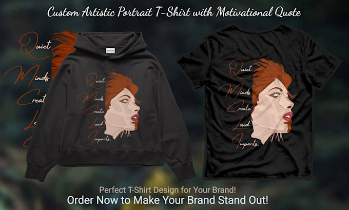design custom portrait t shirts with quotes