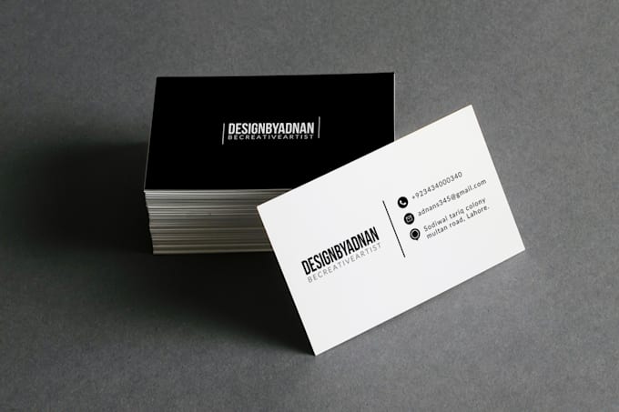 design creative business card and letter head