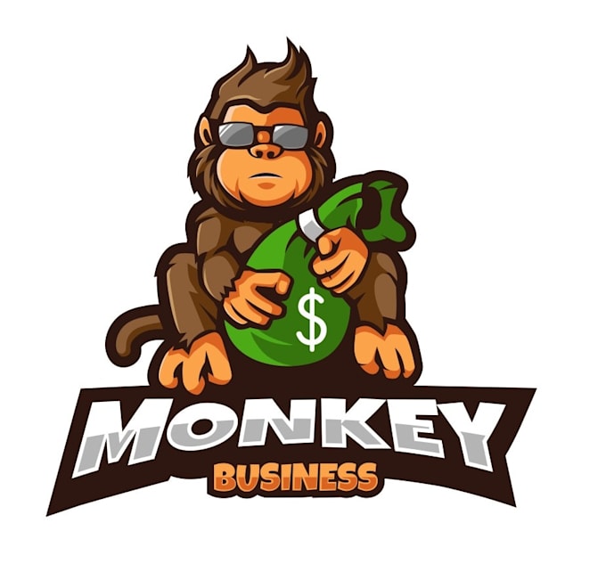 Create modern monkey logo design by Leilani_chro | Fiverr
