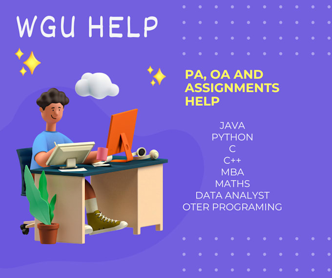 help wgu assignments,pa and oa