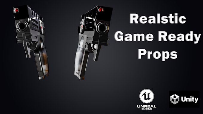 make 3d model props,assets for unity and unreal