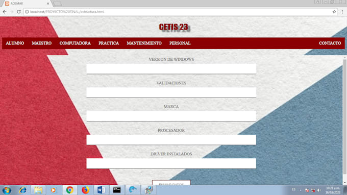 desarrollo de paginas web