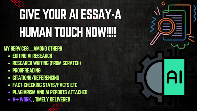 human touch ai content, finetune, proofreading, factcheck, plagiarism, citations