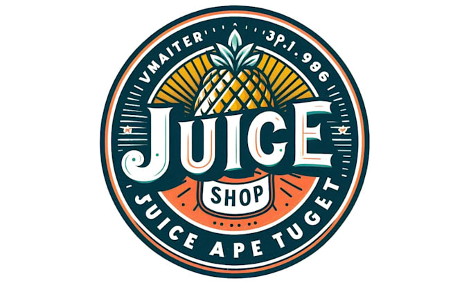 do modern juice shop logo