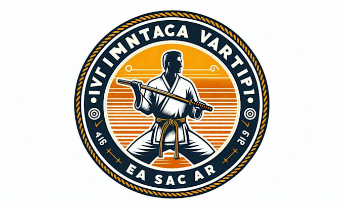 create martial arts gym logo