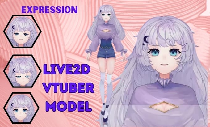 design and rig quality live2d model into vtuber live2d cubism for vtuber studio