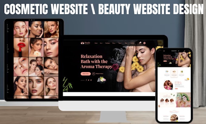 design beauty website, spa website ,cosmetic website