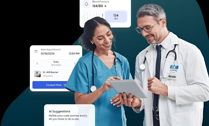 develop find doctor booking pharmacy on demand app, gym app