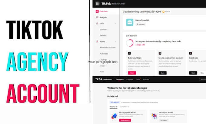 Crea un account per l #39 agenzia pubblicitaria tiktok agenzia tiktok