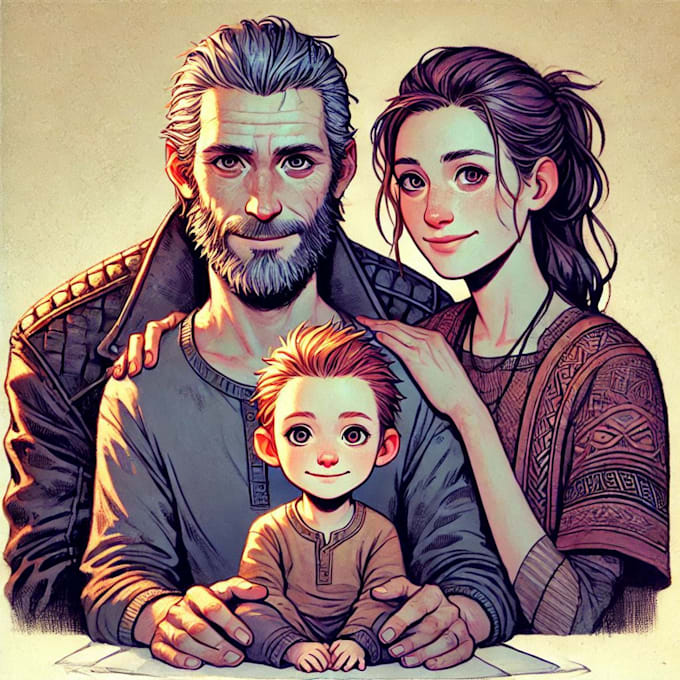 draw disney couple portrait illustration