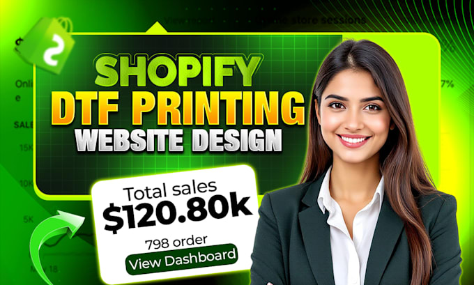 design custom dtf printing website with gang sheet builder